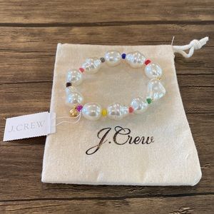 J. Crew Blair Pearl Pop Stretch Bracelet